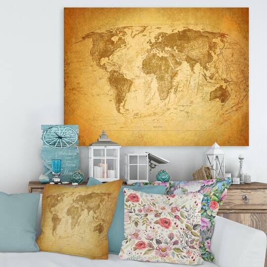 Designart - Ancient Map of The World X